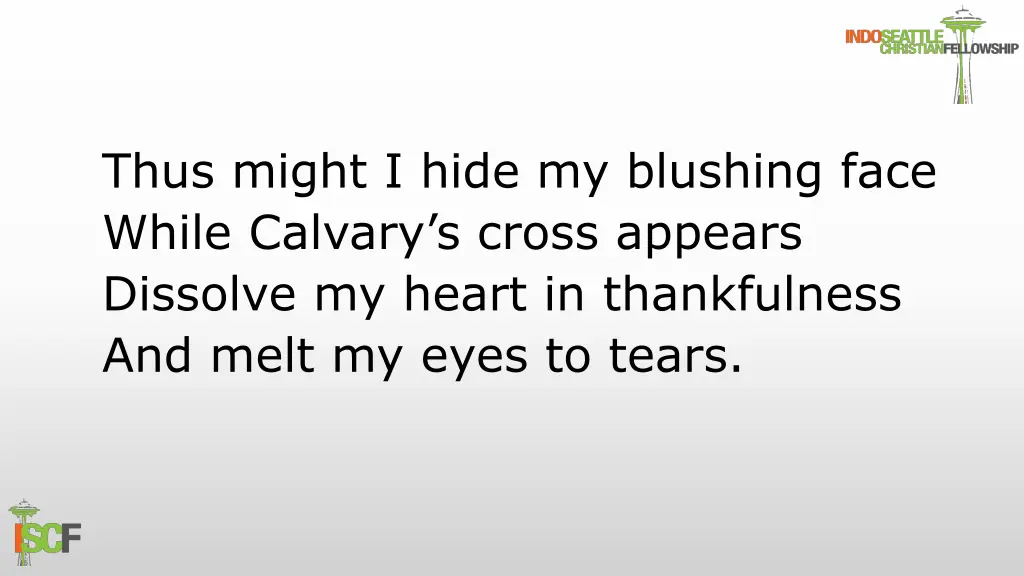 thus might i hide my blushing face while calvary