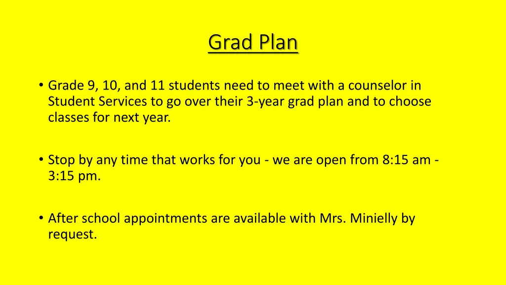 grad plan