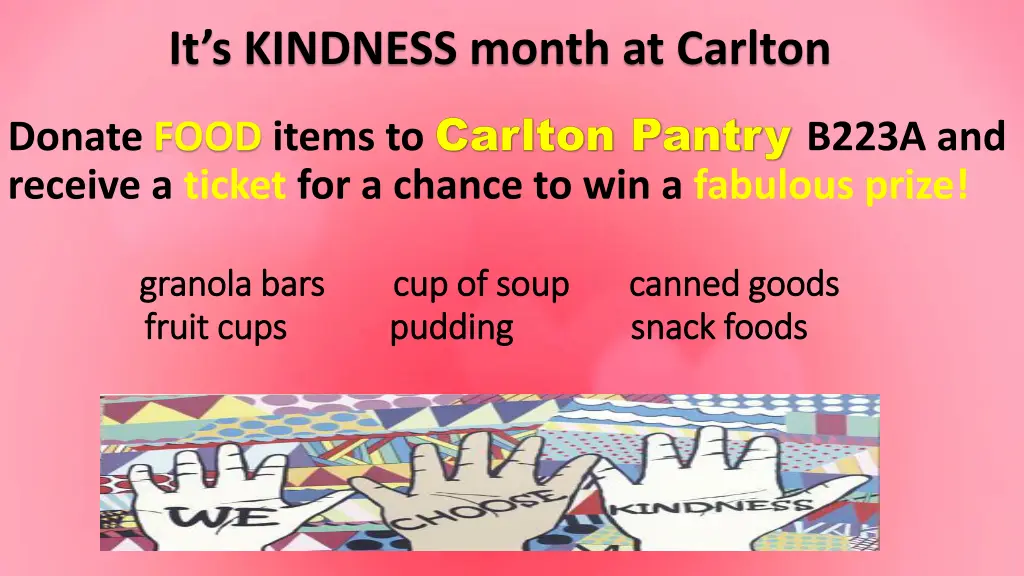 it s kindness month at carlton