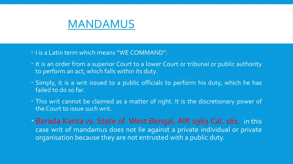 mandamus