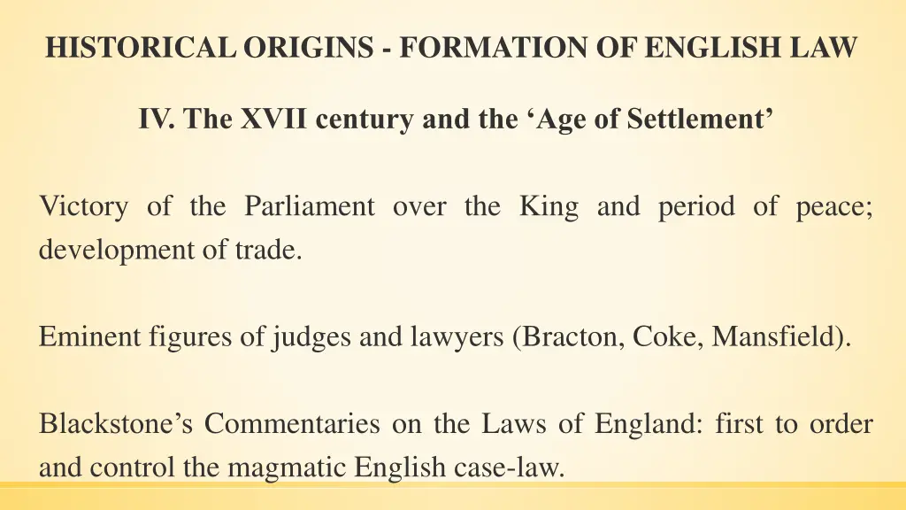 historical origins formation of english law 13