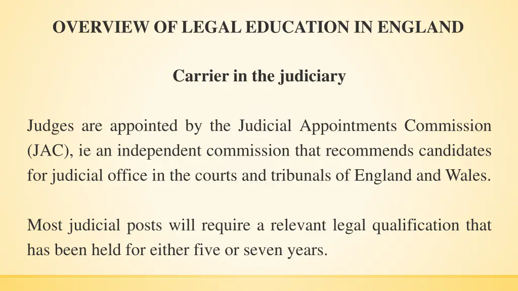 overview of legal education in england 1