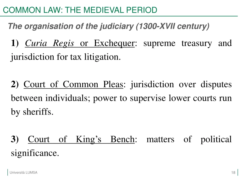 common law the medieval period 1