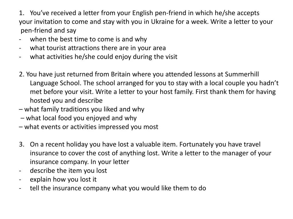 1 you ve received a letter from your english