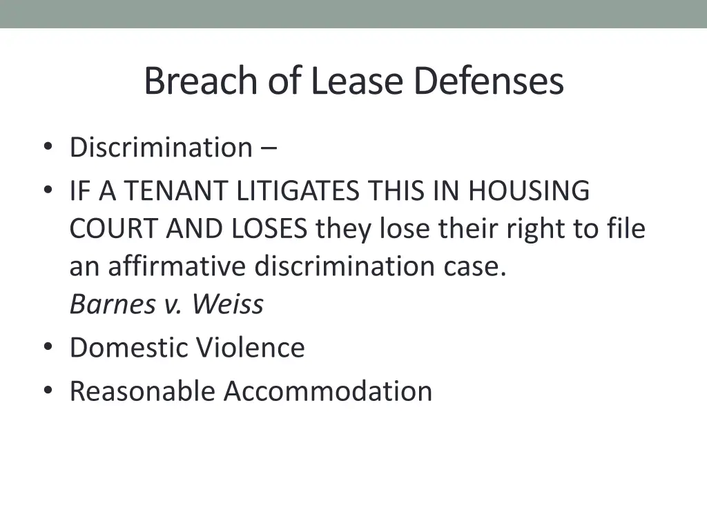 breach of lease defenses 1