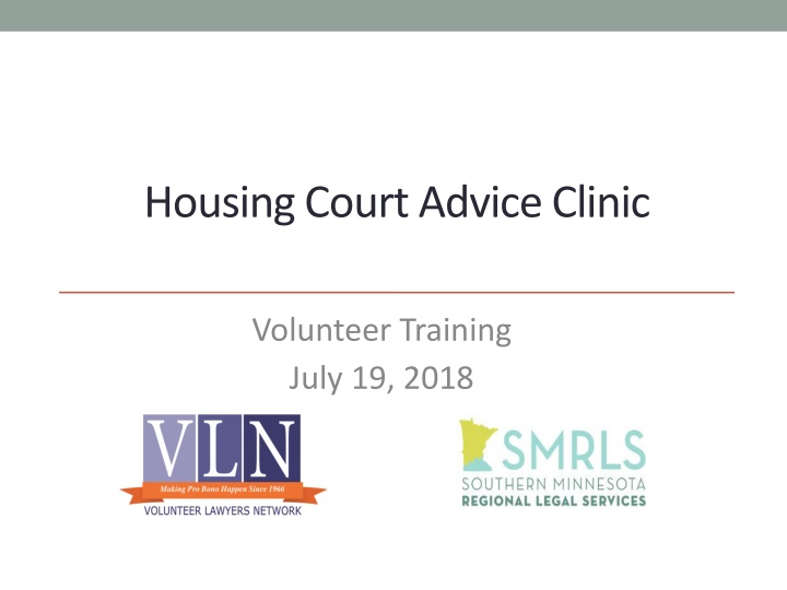 housing court advice clinic