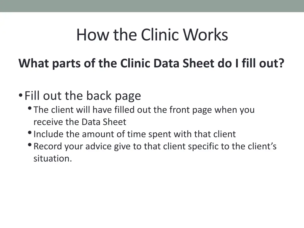 how the clinic works 3