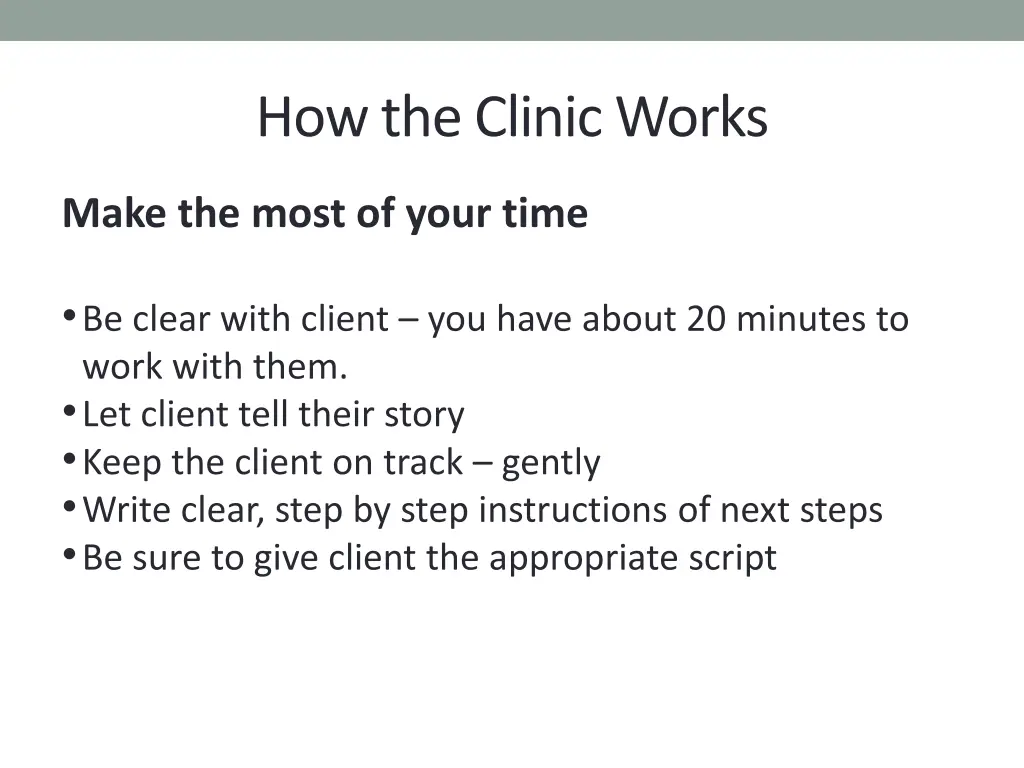 how the clinic works 4