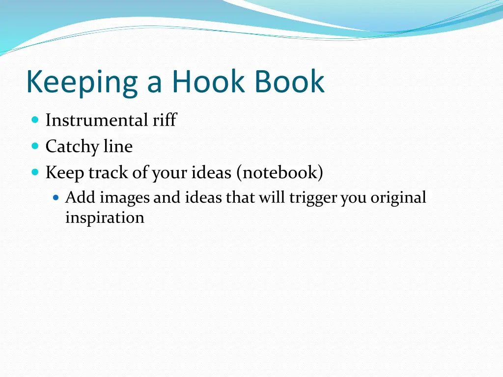 keeping a hook book