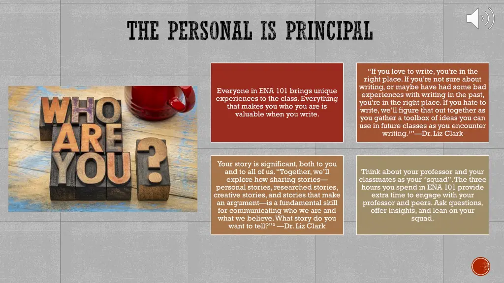 the personal is principal