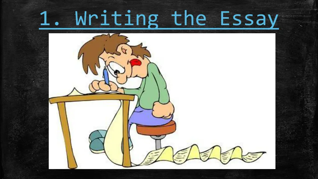 1 writing the essay