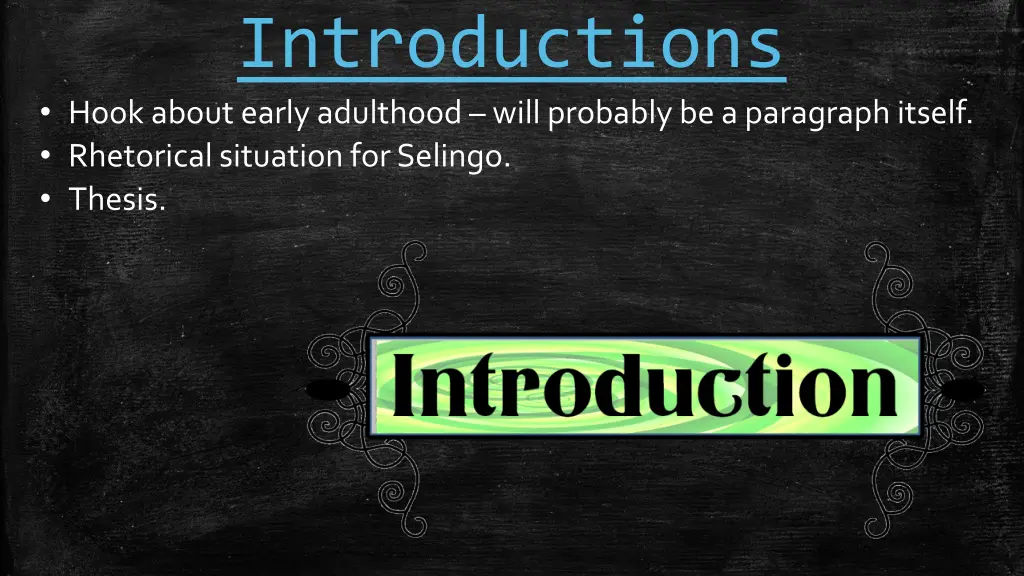 introductions hook about early adulthood will