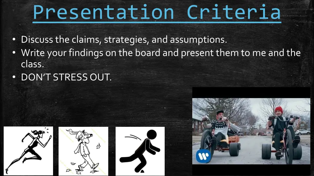 presentation criteria