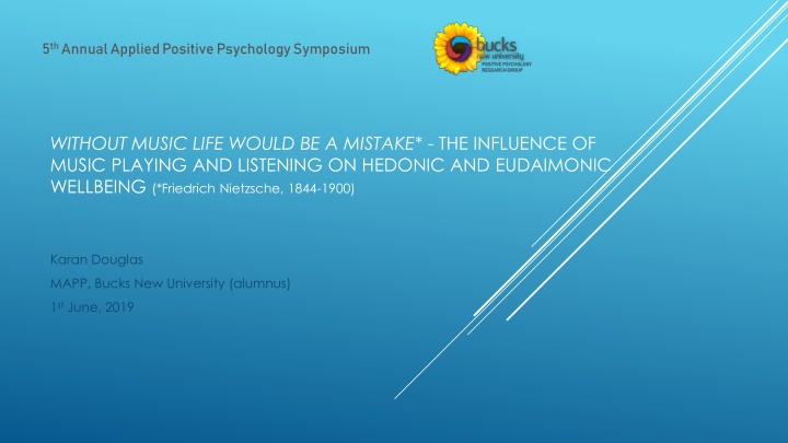 5 th annual applied positive psychology symposium