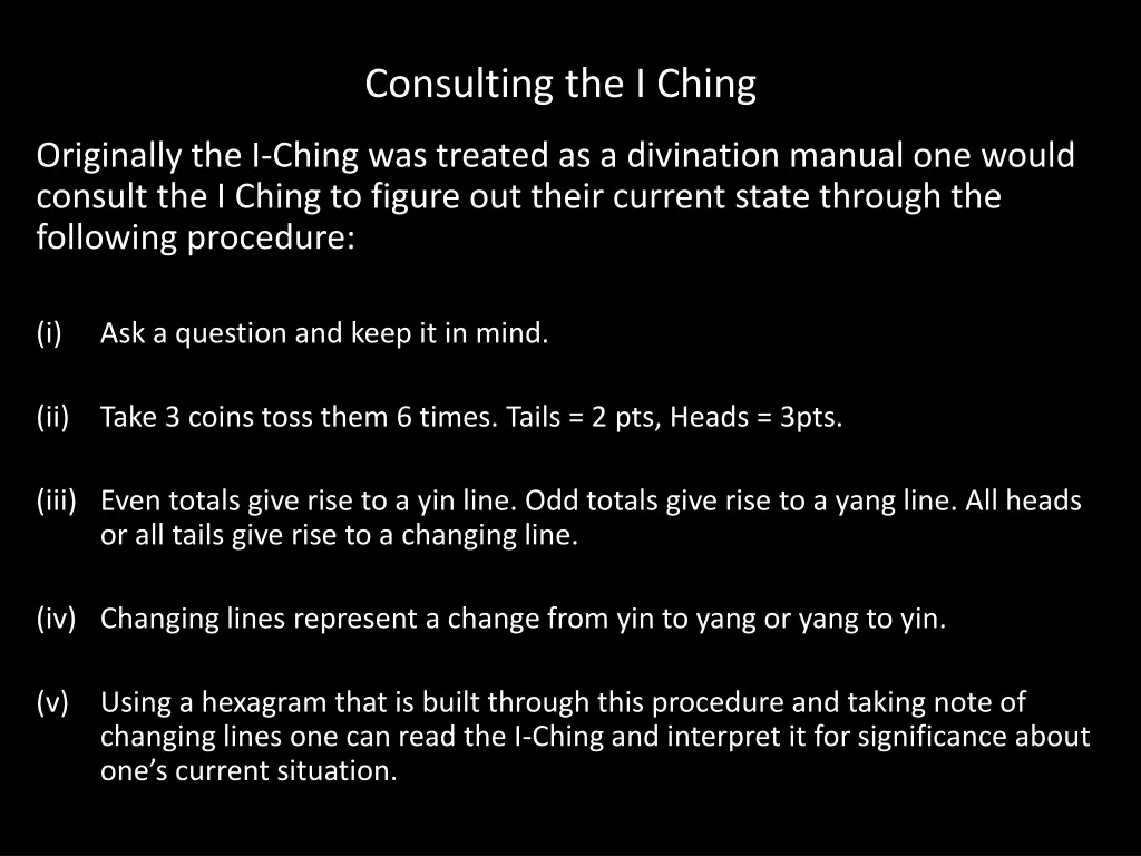 consulting the i ching