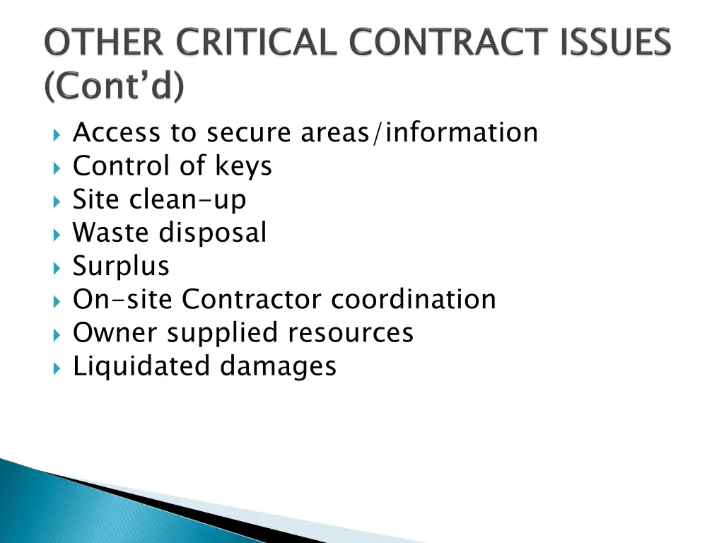 access to secure areas information control