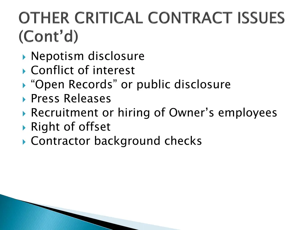 nepotism disclosure conflict of interest open