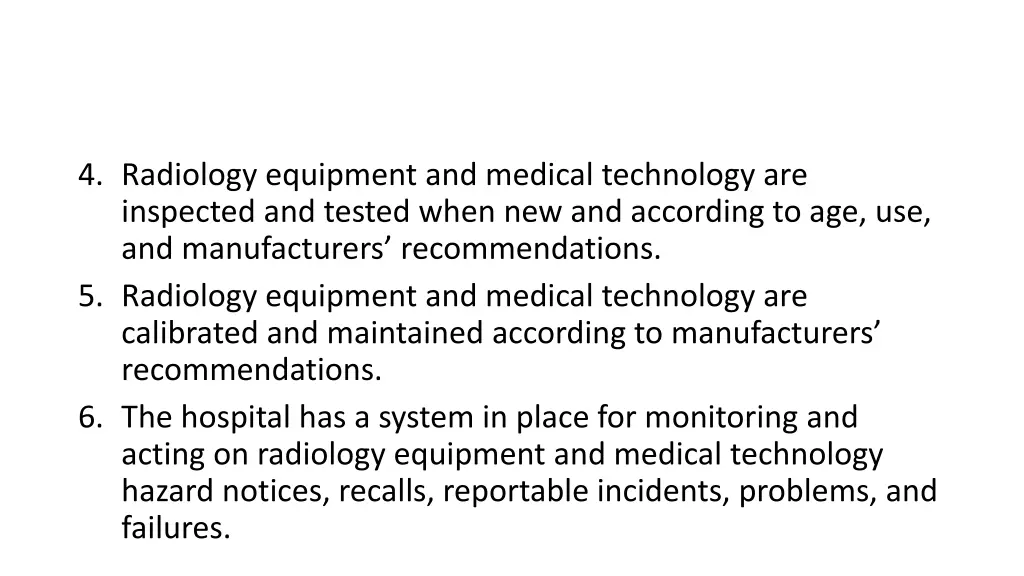 4 radiology equipment and medical technology