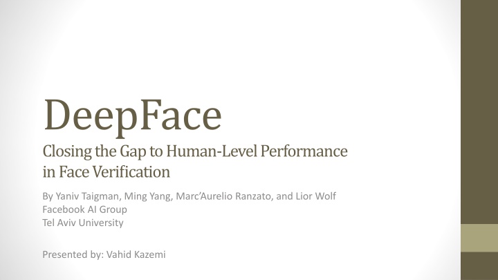 deepface closing the gap to human level