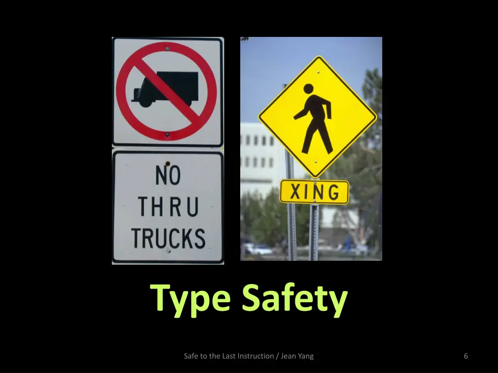 type safety