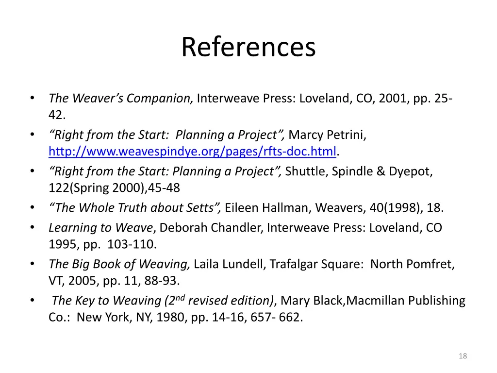 references