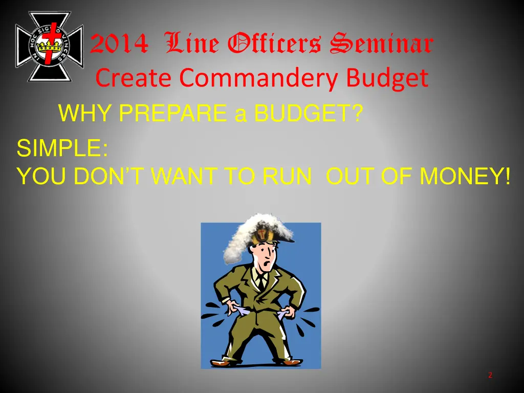 2014 line officers seminar create commandery 1