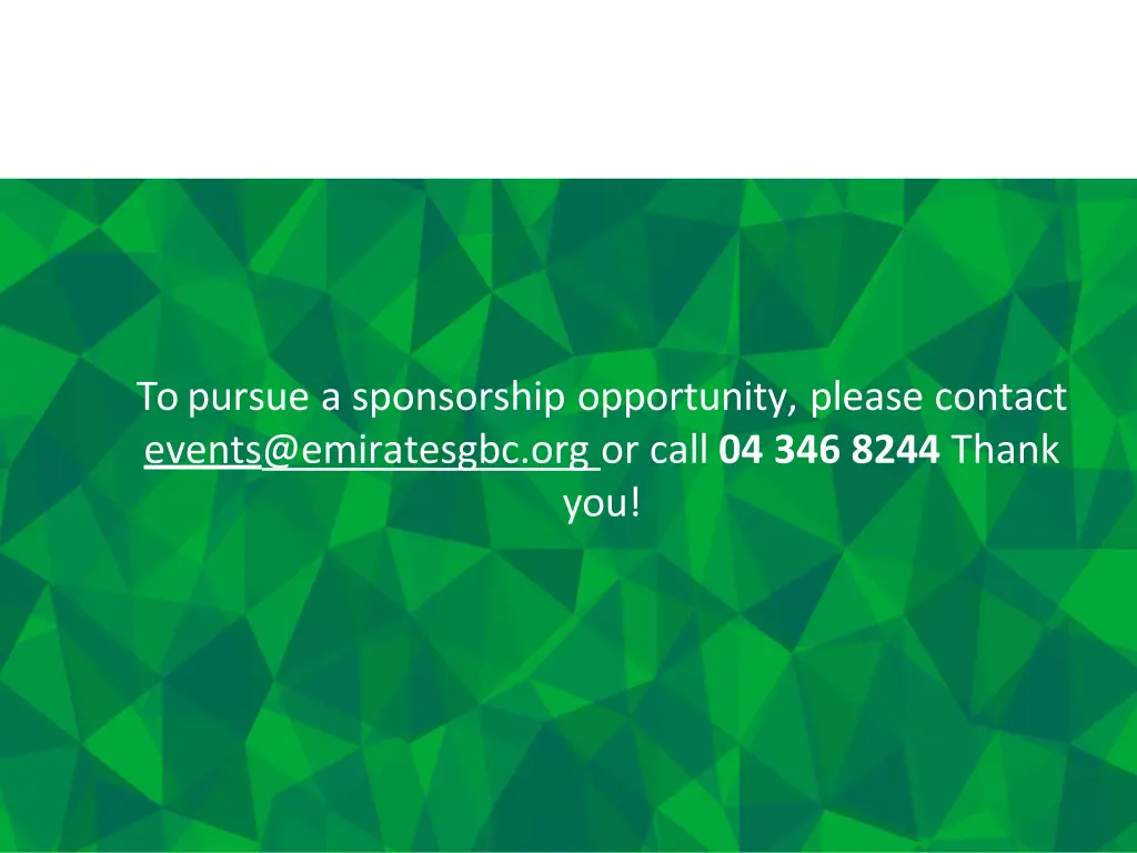 topursue a sponsorship opportunity please contact