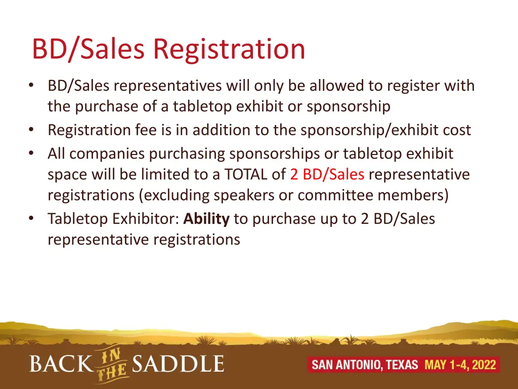 bd sales registration