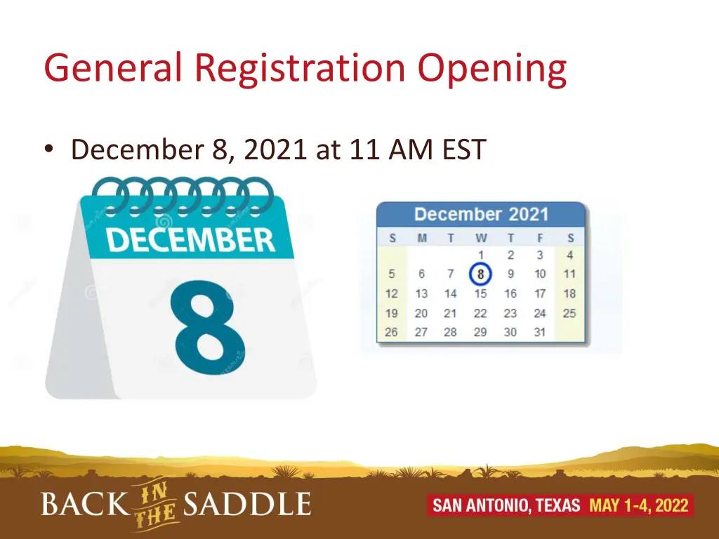 general registration opening