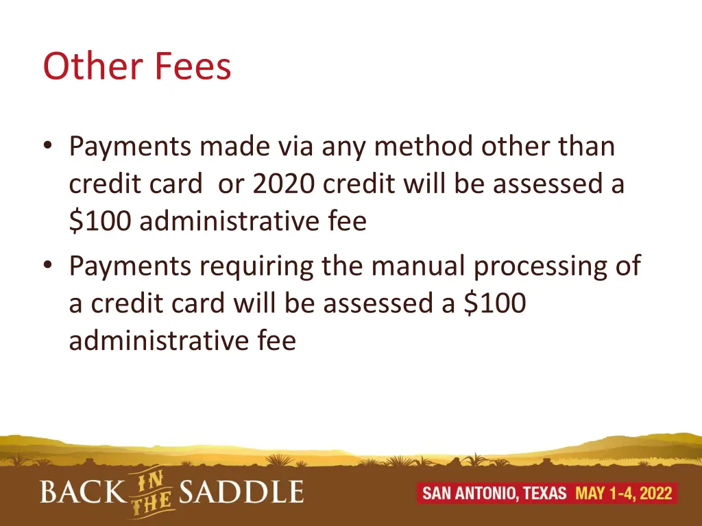 other fees