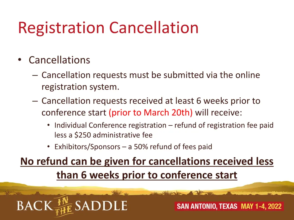 registration cancellation