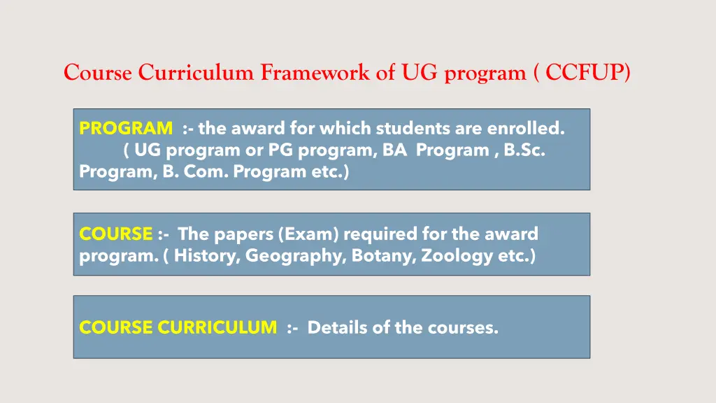 course curriculum framework of ug program ccfup