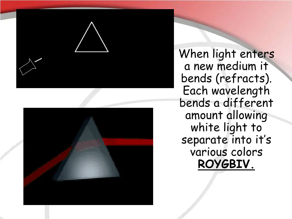 when light enters a new medium it bends refracts