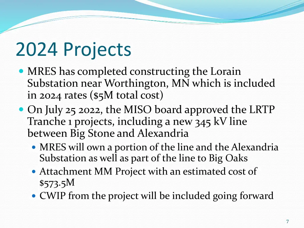 2024 projects mres has completed constructing