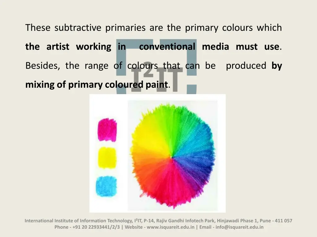 these subtractive primaries are the primary