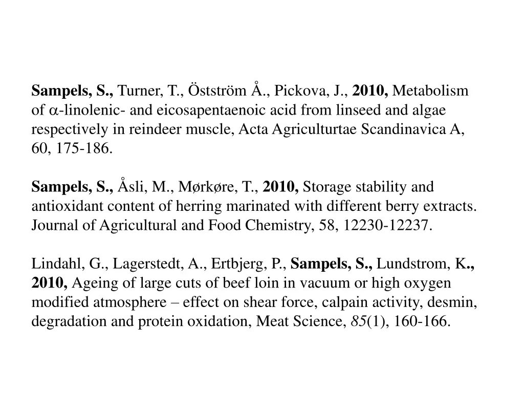 sampels s turner t ststr m pickova j 2010