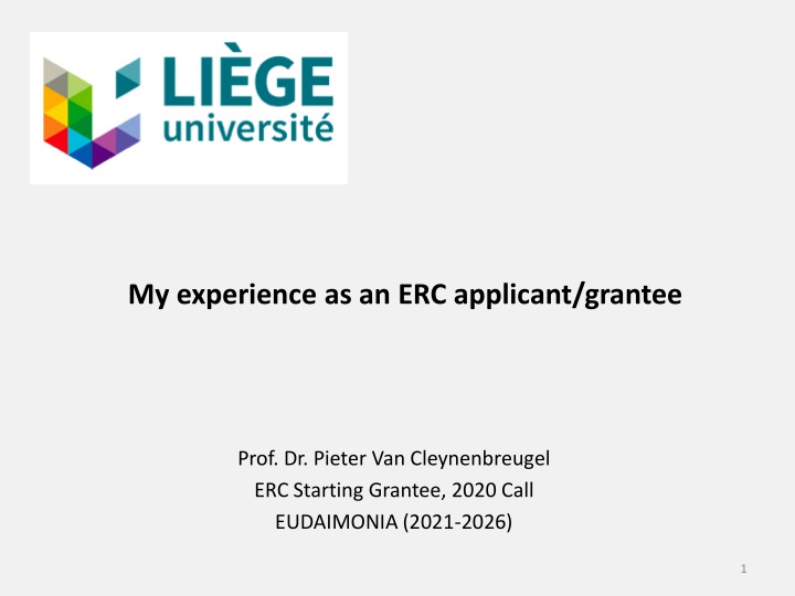 my experience as an erc applicant grantee