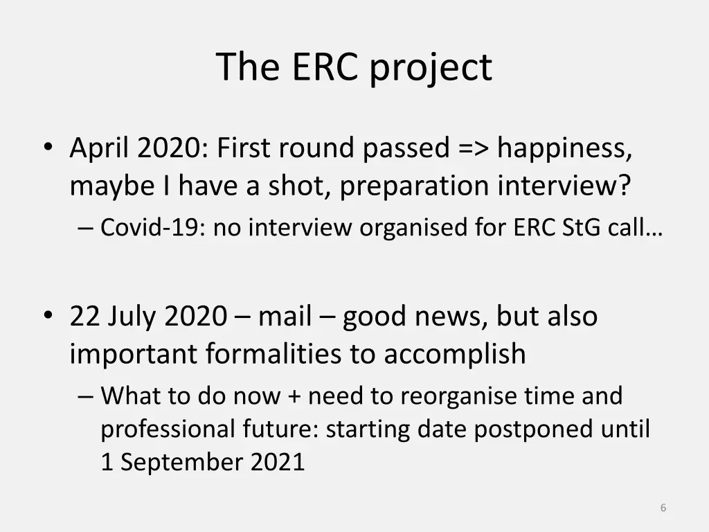 the erc project 1