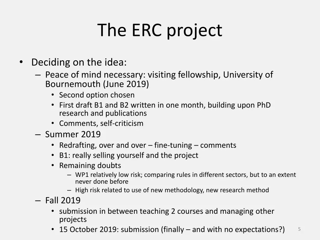 the erc project