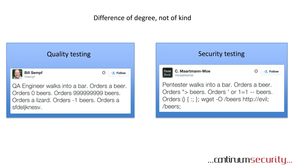 difference of degree not of kind