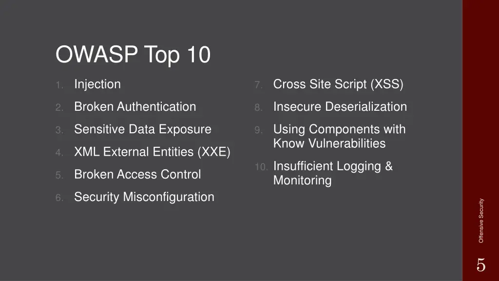 owasp top 10