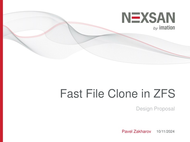 fast file clone in zfs