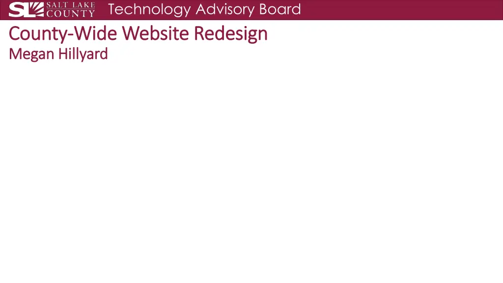 technology advisory board wide website redesign