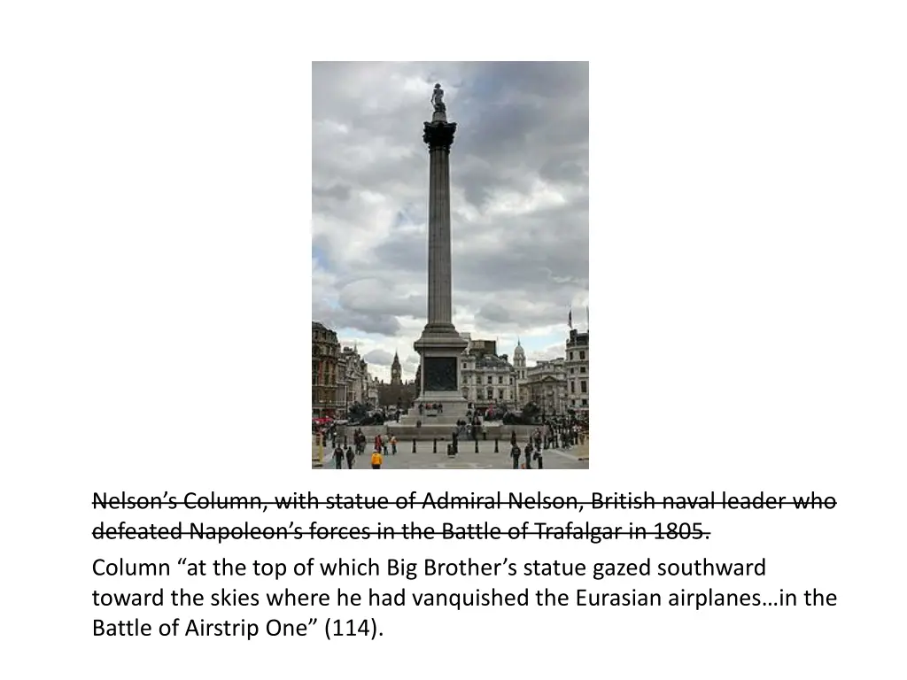 nelson s column with statue of admiral nelson 1