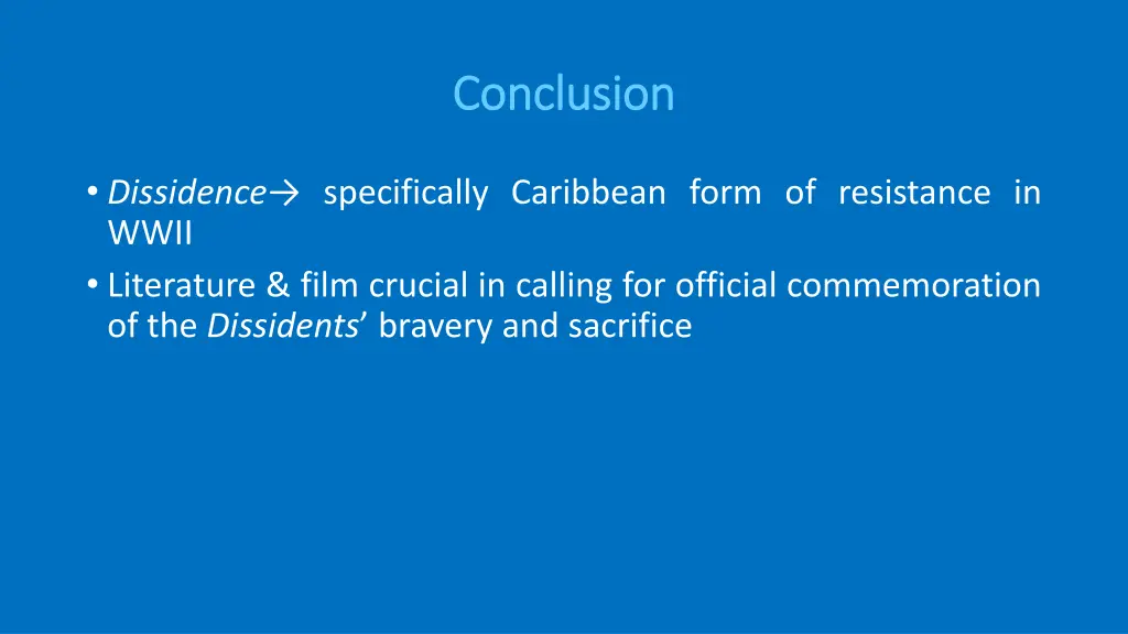 conclusion conclusion