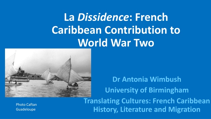 la dissidence french caribbean contribution