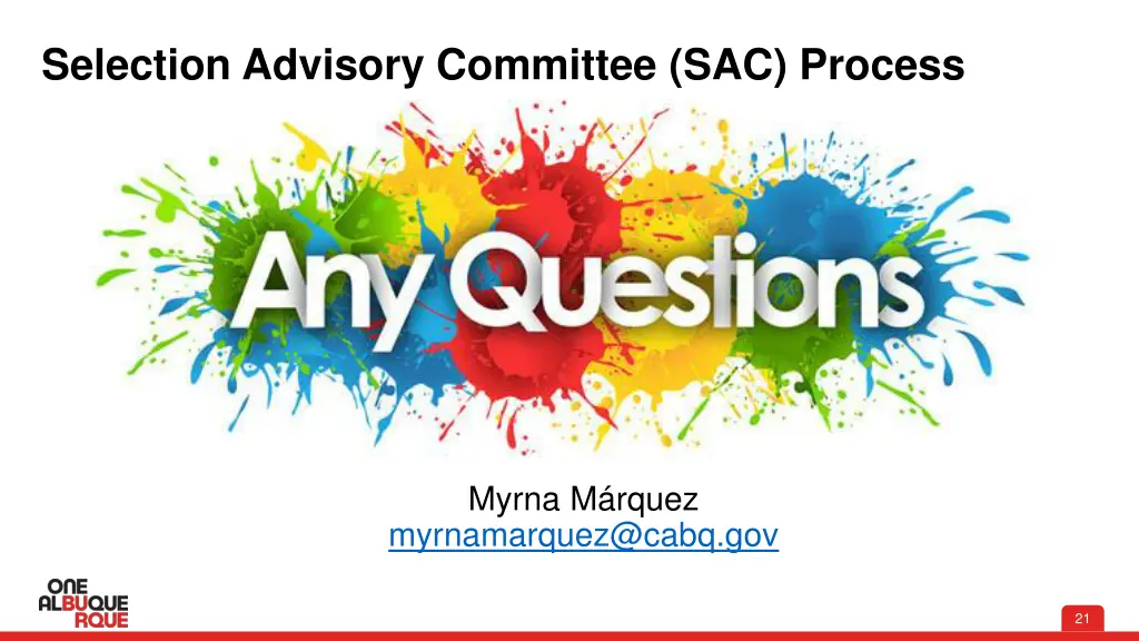 selection advisory committee sac process 16