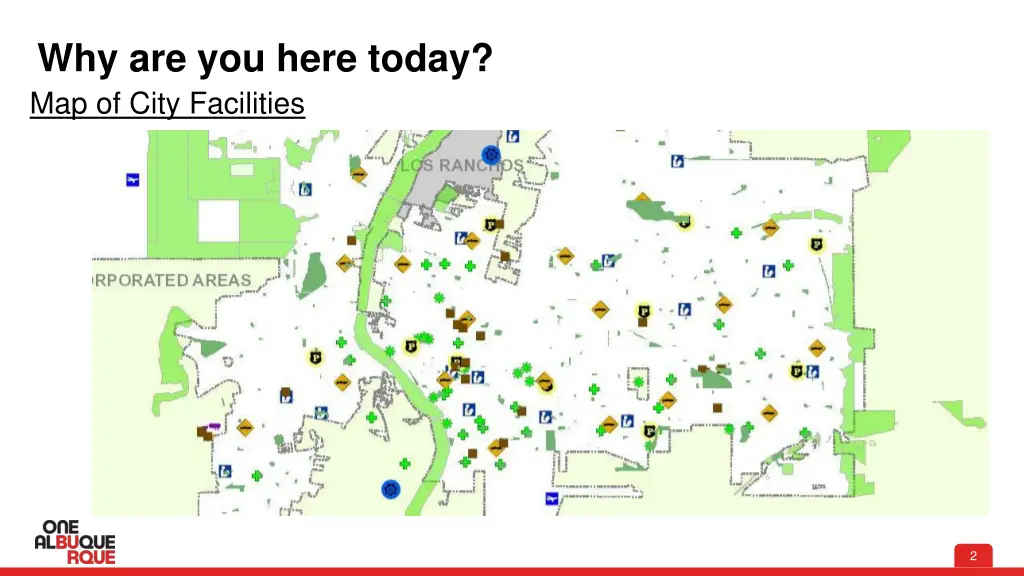 why are you here today map of city facilities