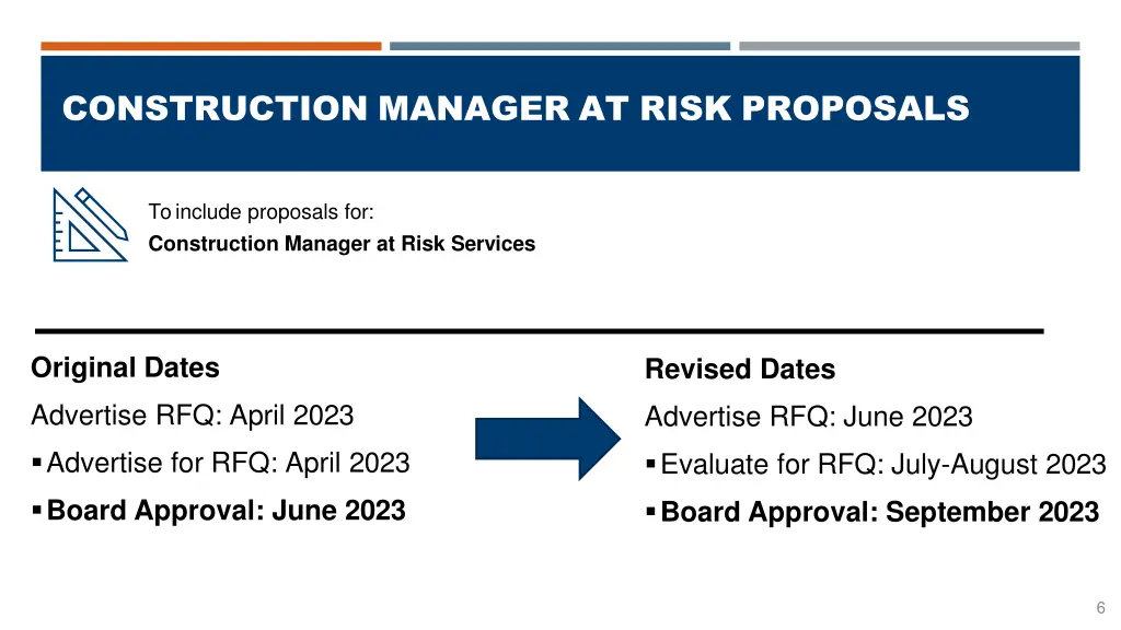 construction manager at risk proposals