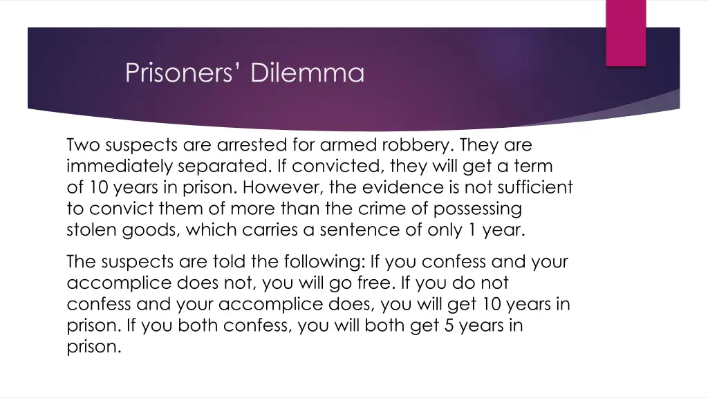 prisoners dilemma